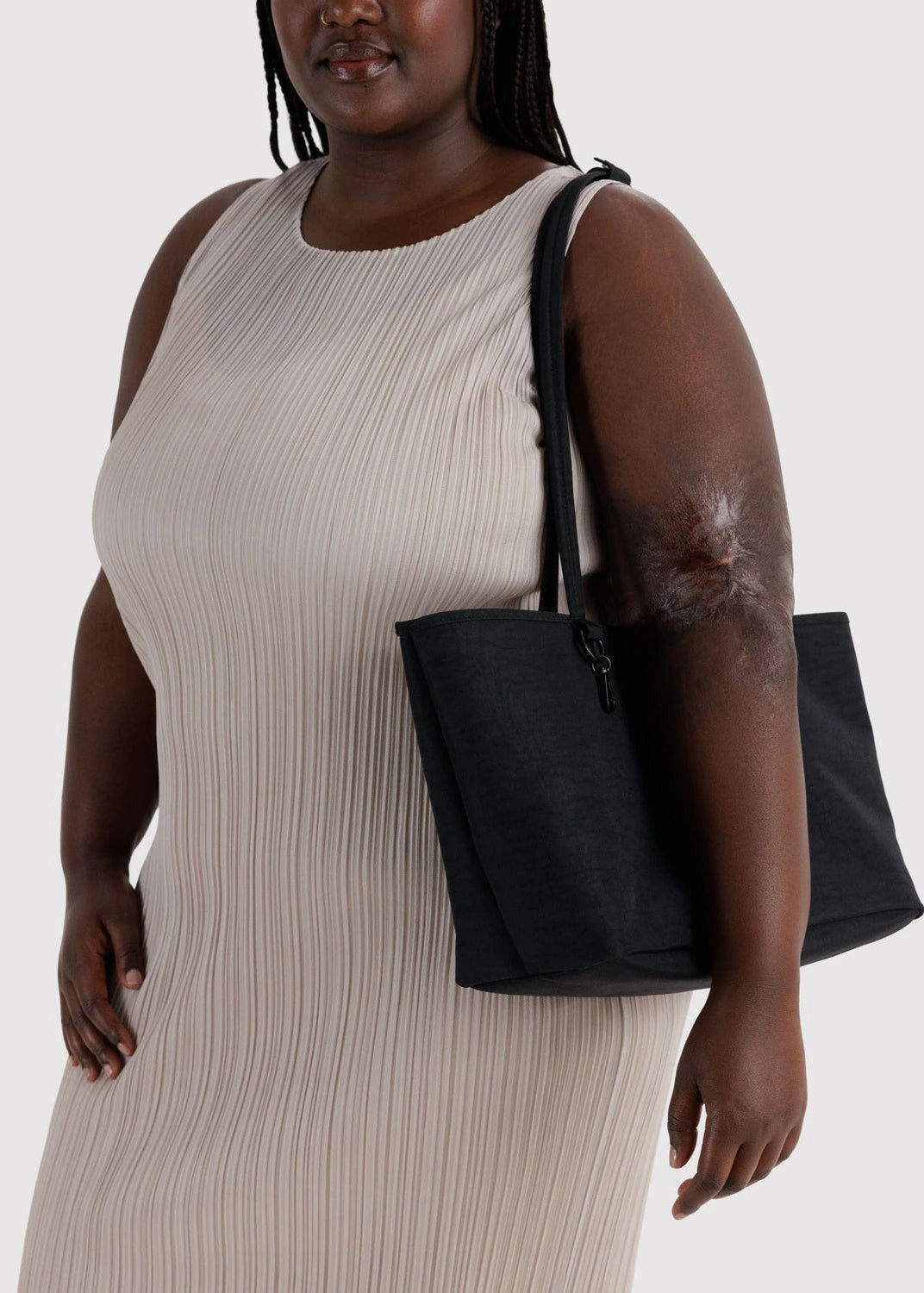 Baggu Nylon Reversible Tote Bag in Black Mix