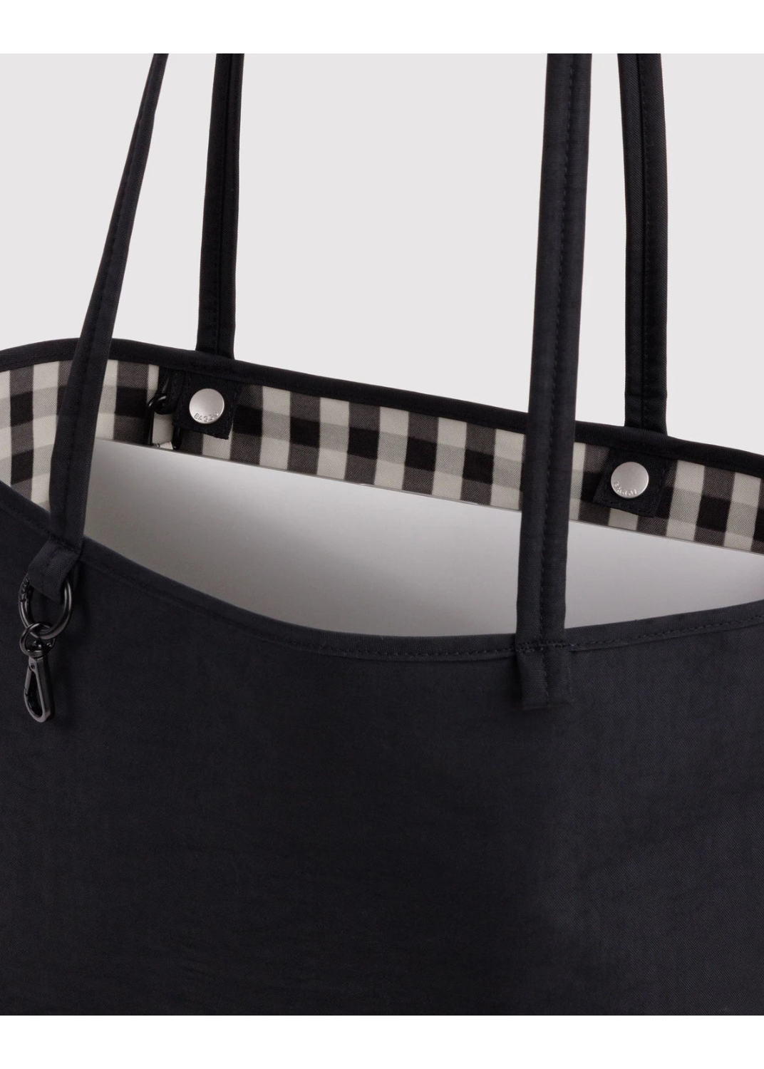 Baggu Nylon Reversible Tote Bag in Black Mix