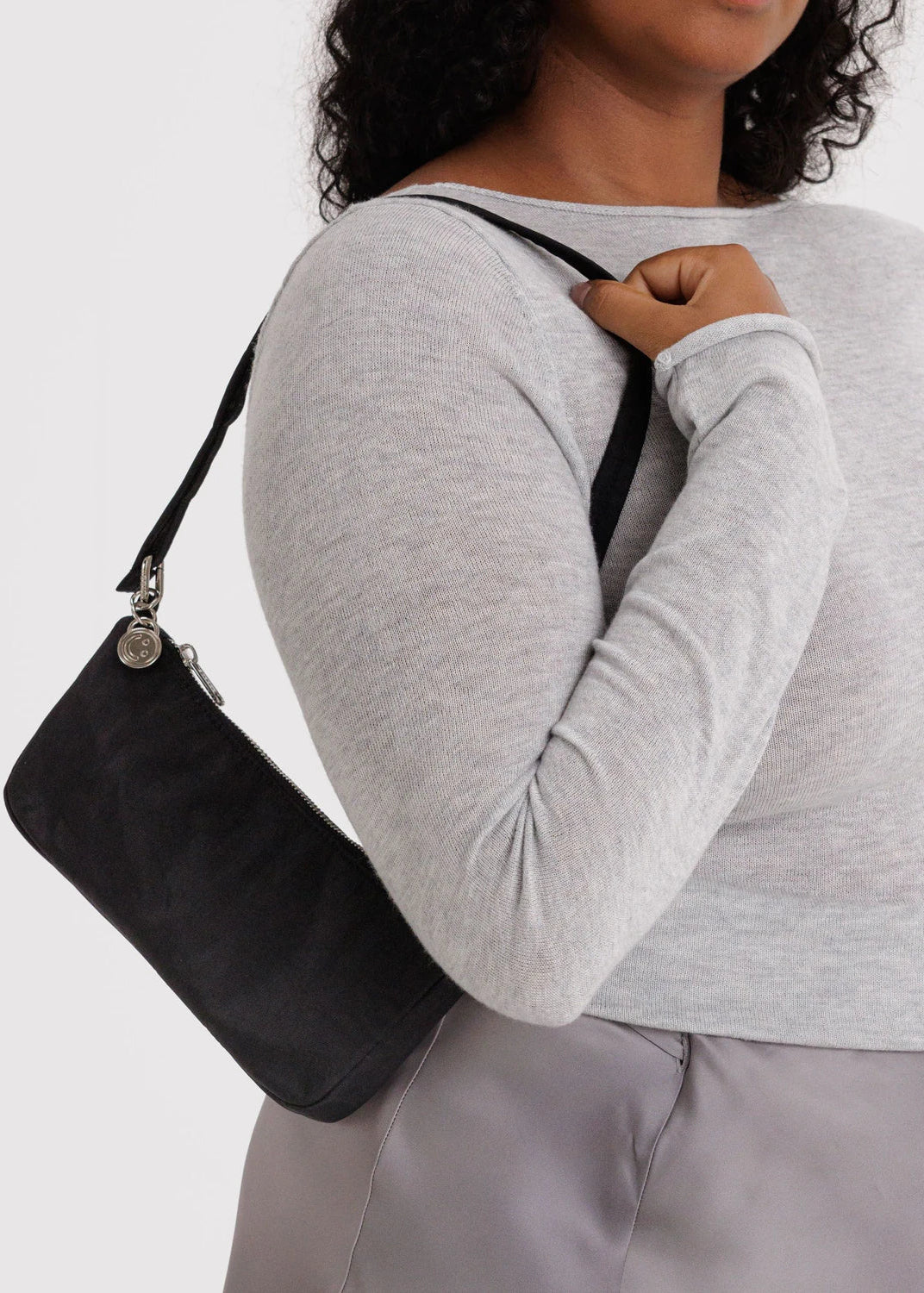 Baggu Nylon Pouchette Bag in Black