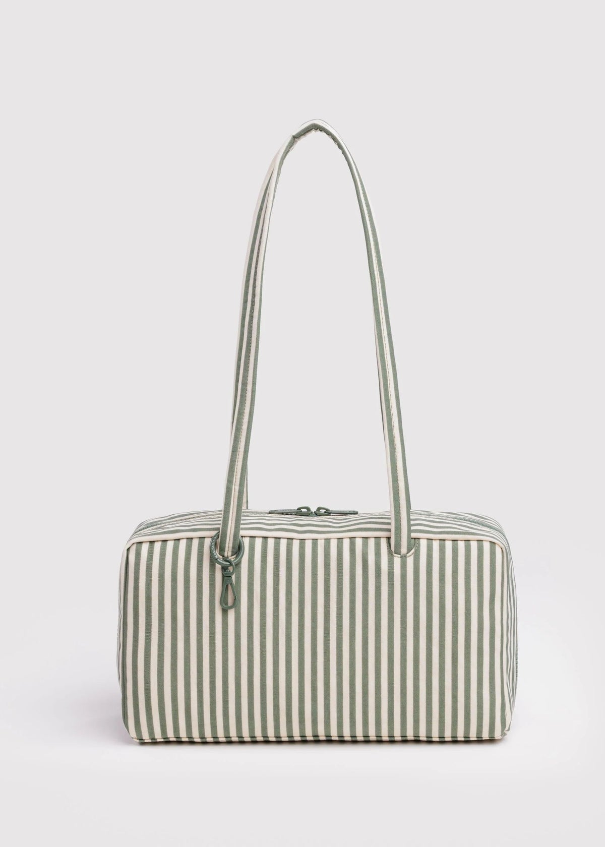 Baggu Nylon Bowler Bag in Sage Stripe