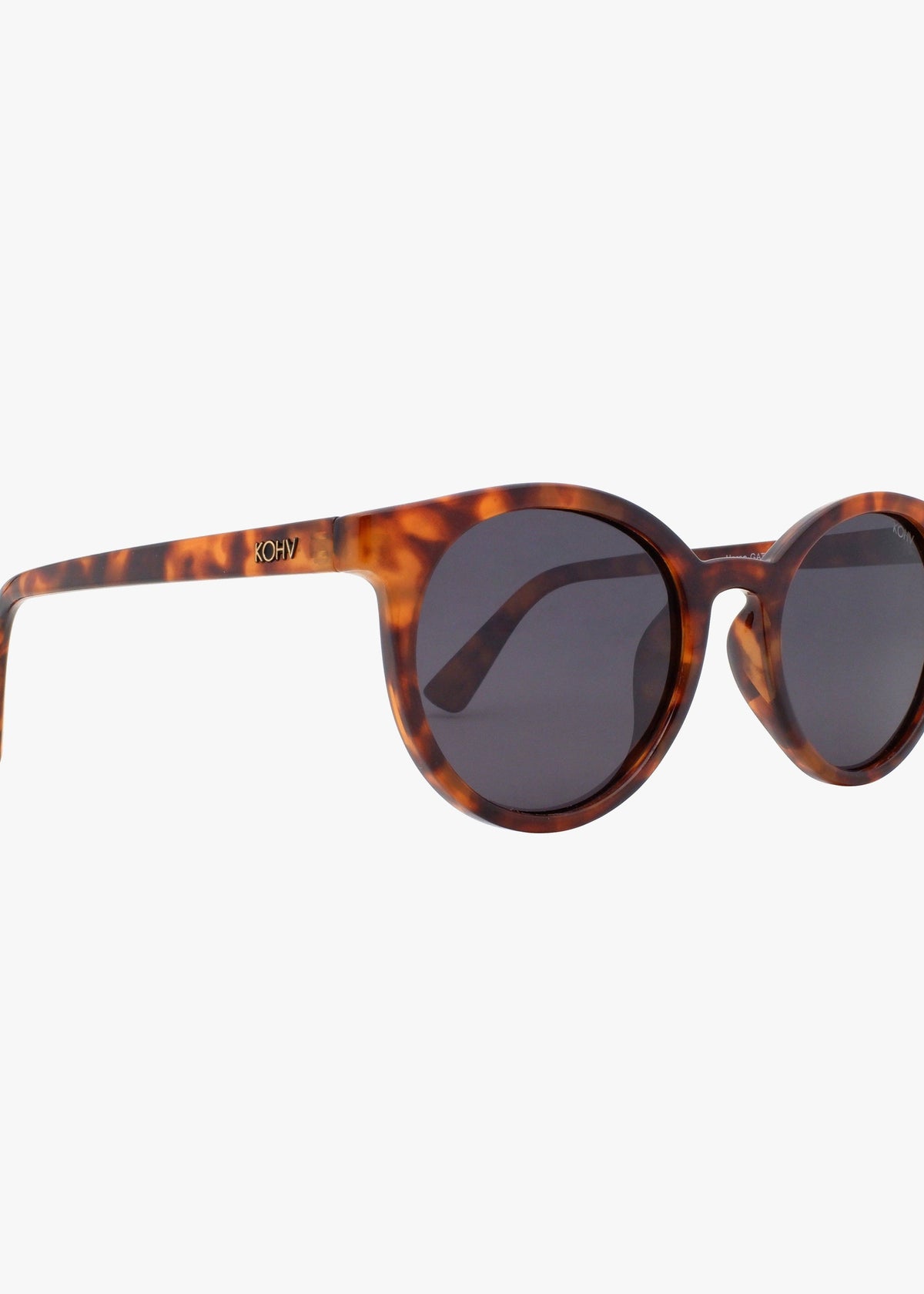 Heron Tortoise Polarized Round Sunglasses