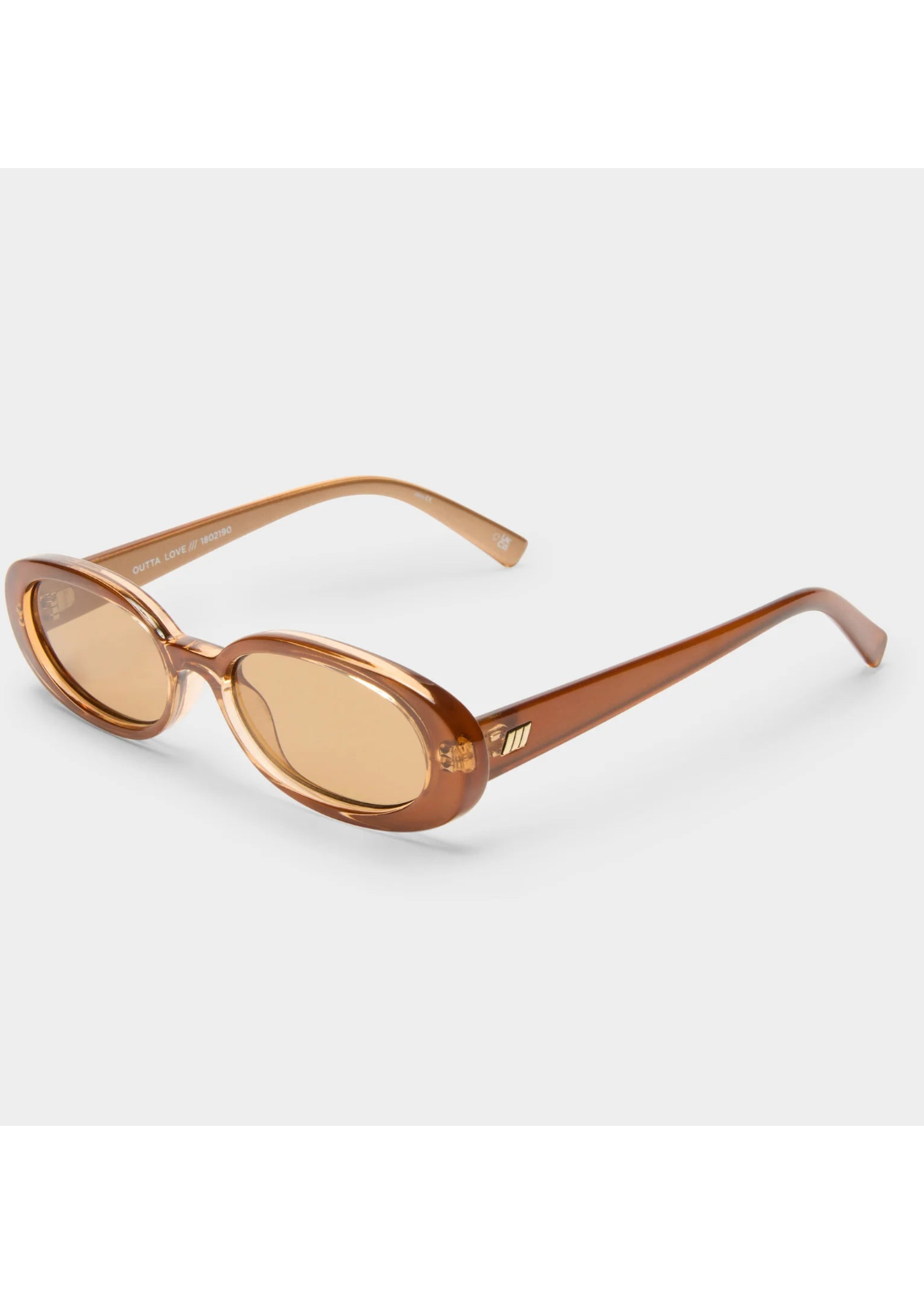 Le Specs Outta Love Sunglasses in Caramel Tan