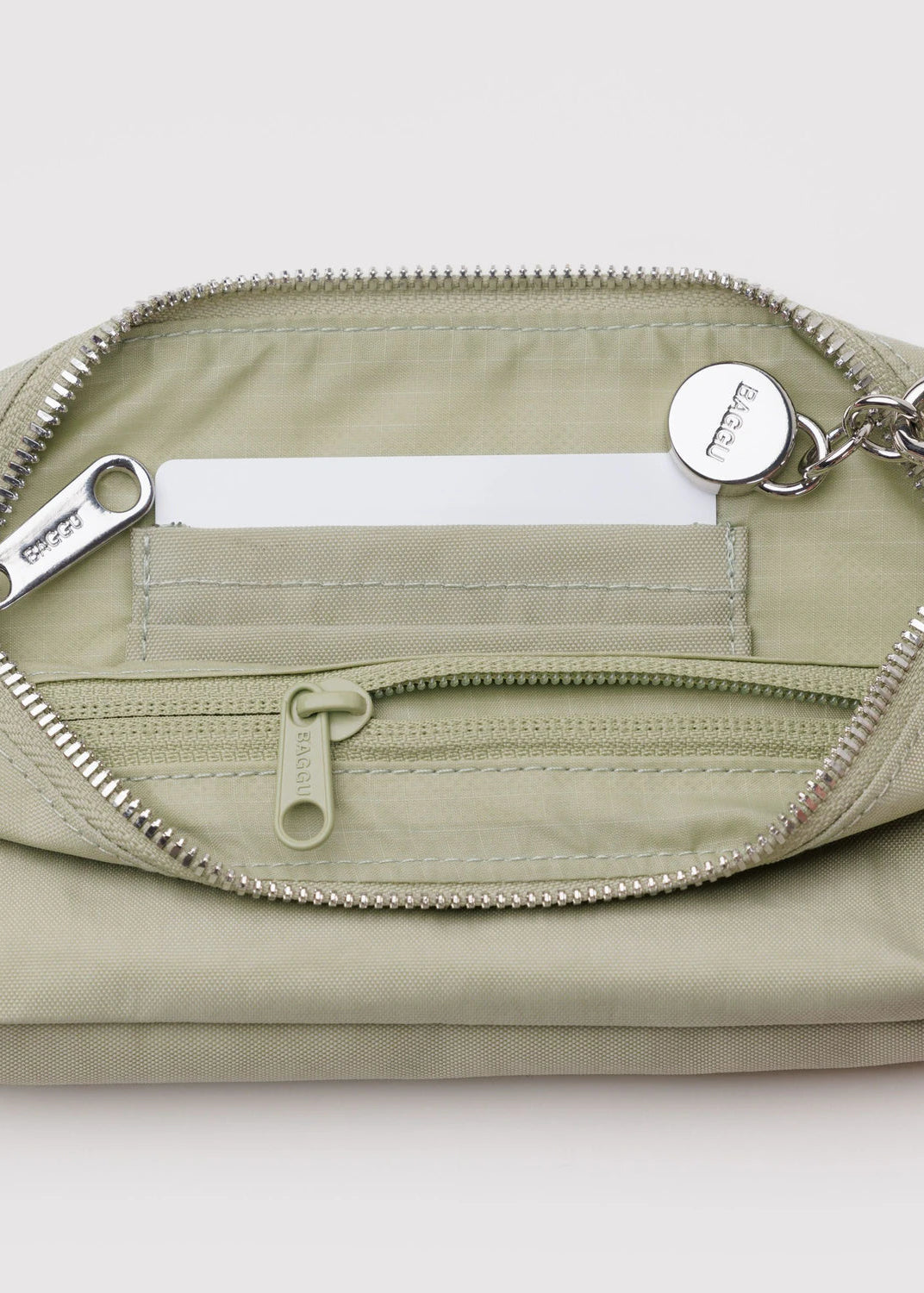 Baggu Nylon Pochette Bag in Celadon