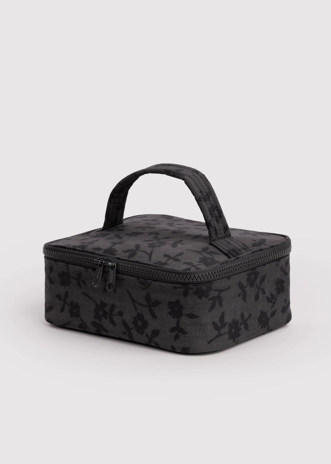 Baggu Small Cosmetic Case in Charcoal Ditsy Floral