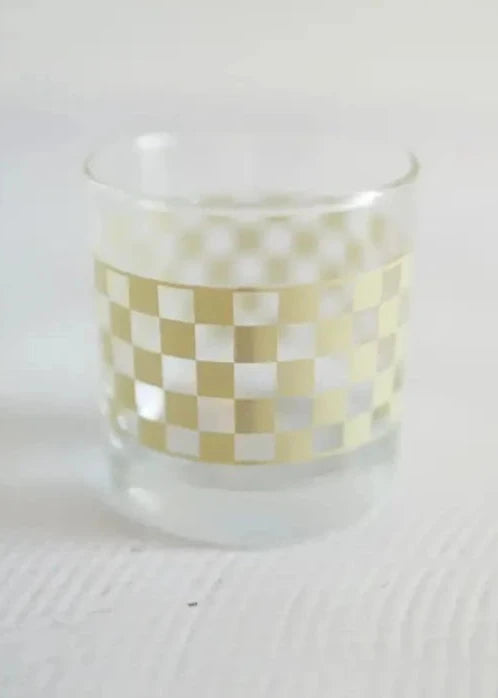 Checkerboard Cocktail Glass