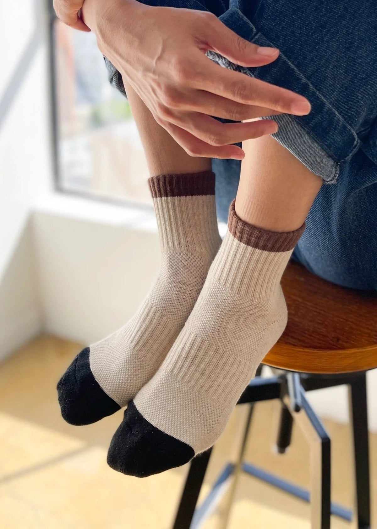 Le Bon Shoppe Girlfriend Socks in Black Coffee