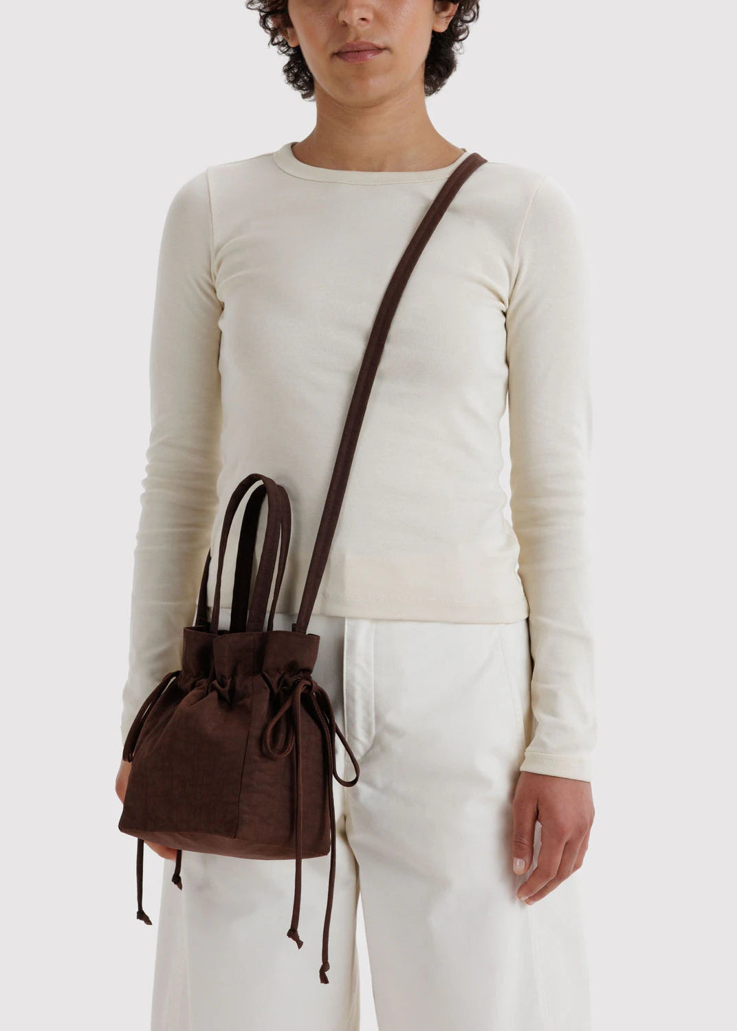 Baggu Drawstring Bag in Coffee