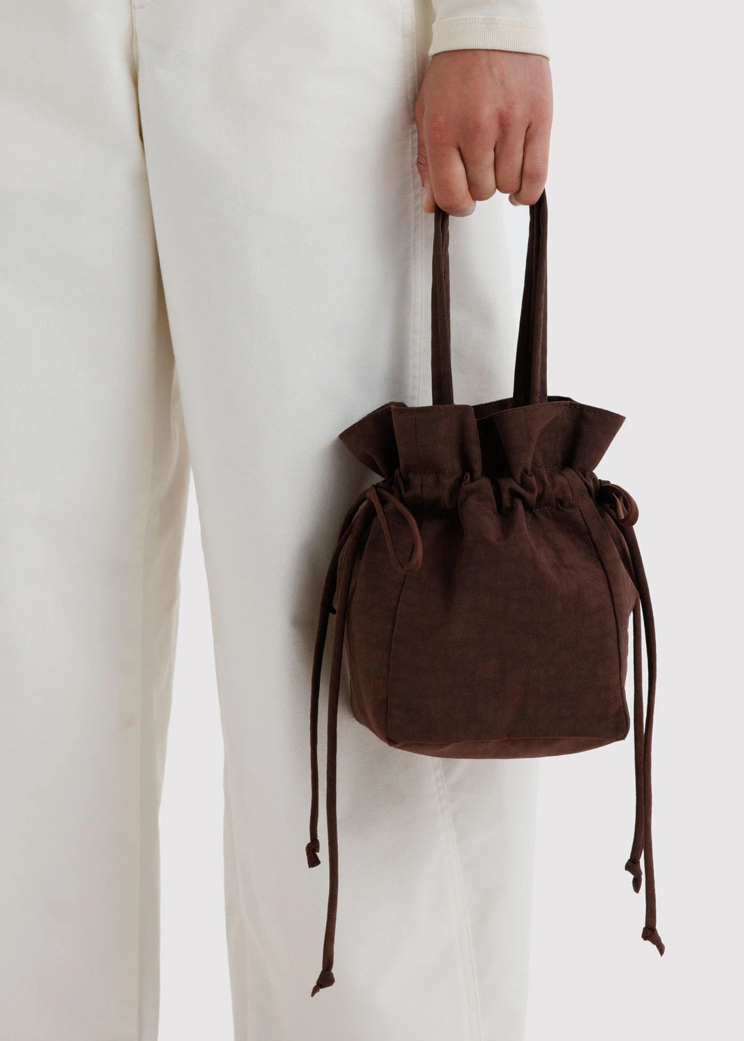 Baggu Drawstring Bag in Coffee