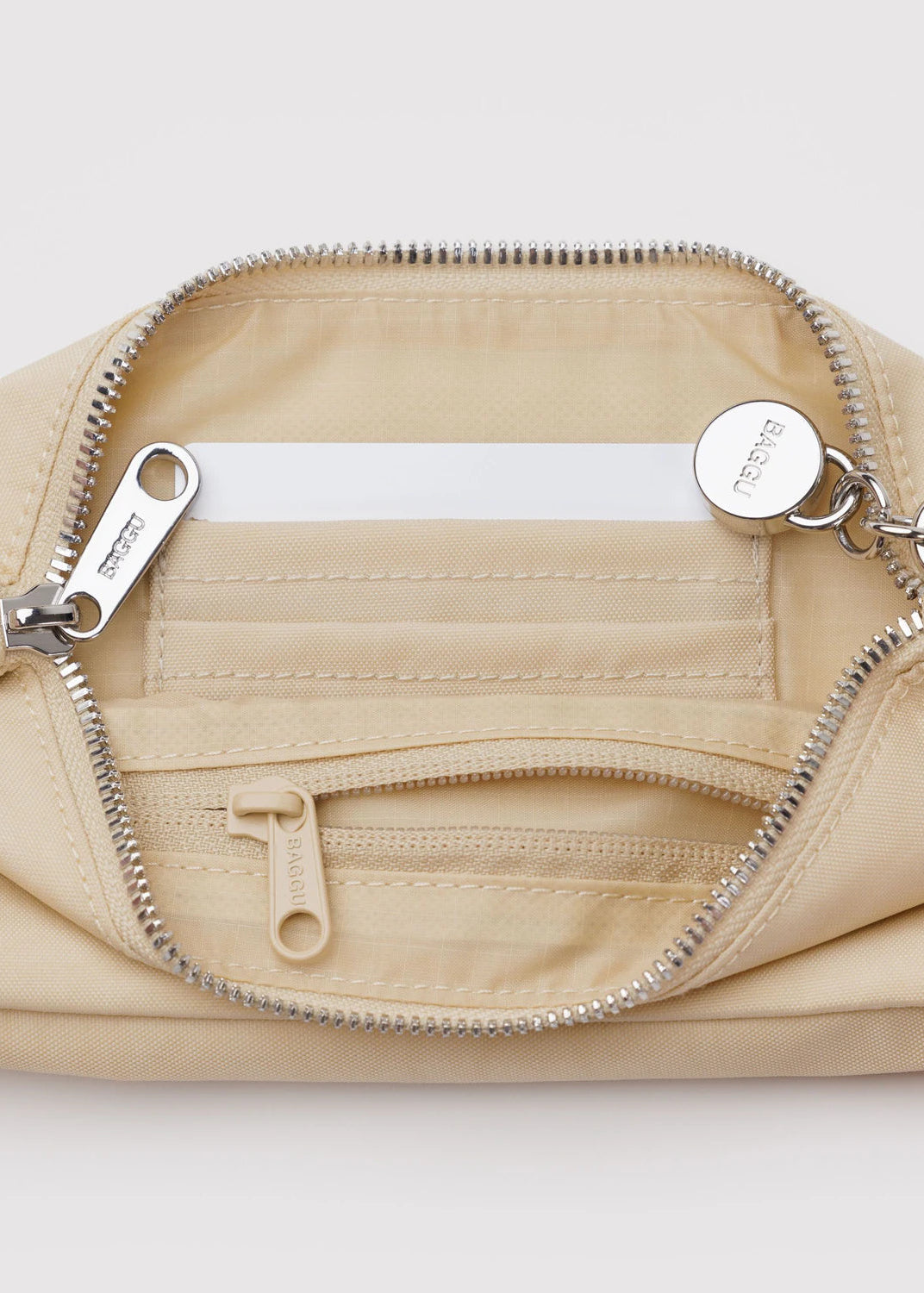 Baggu Nylon Pochette Bag in Custard