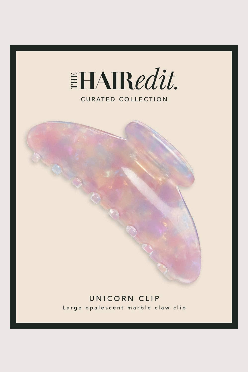 Opalescent Marble Claw Clip