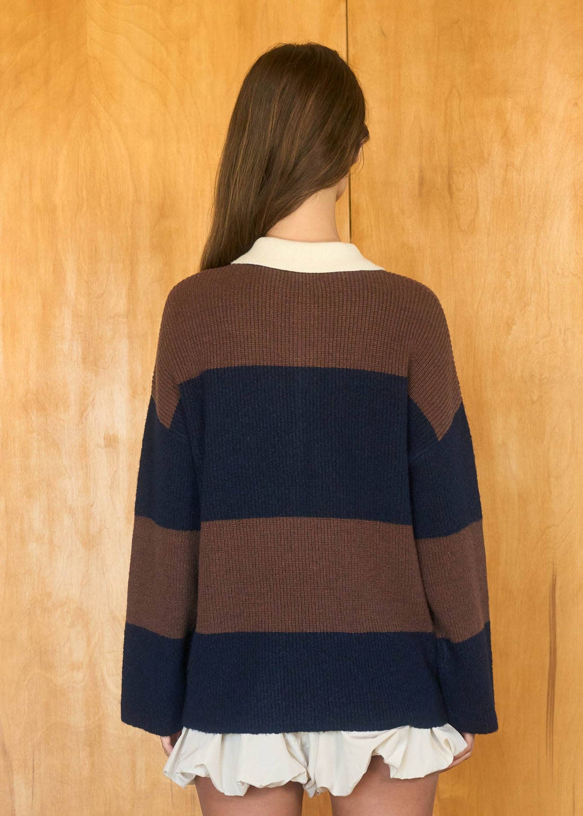 Willow Stripe Collared Sweater