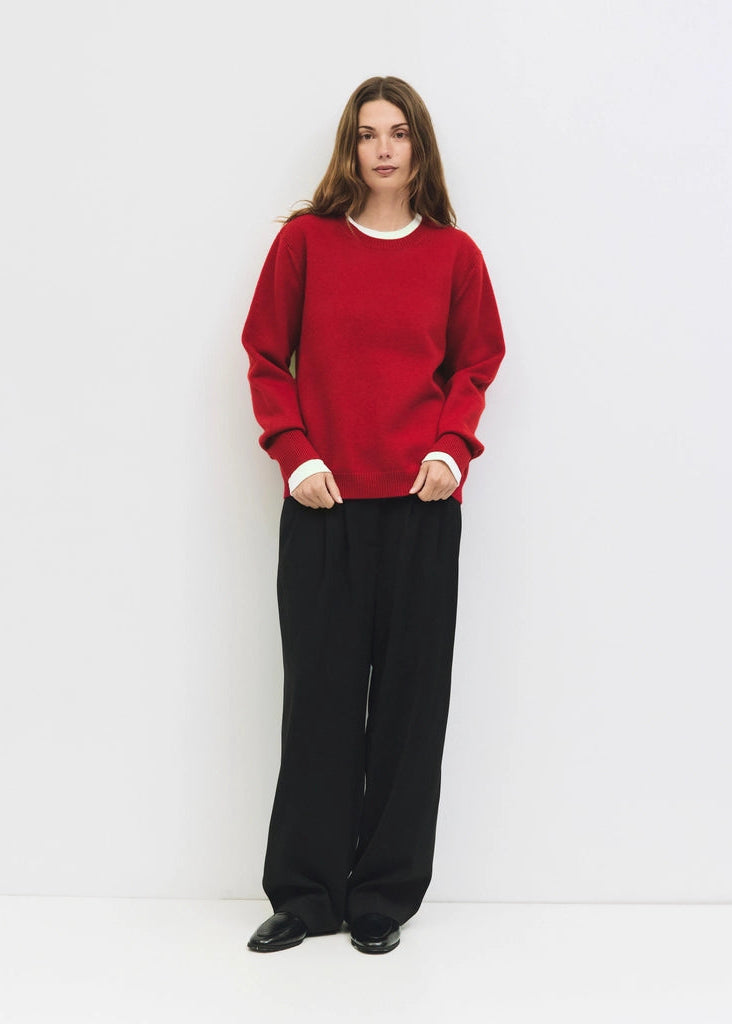The Conrad Sweater in Red