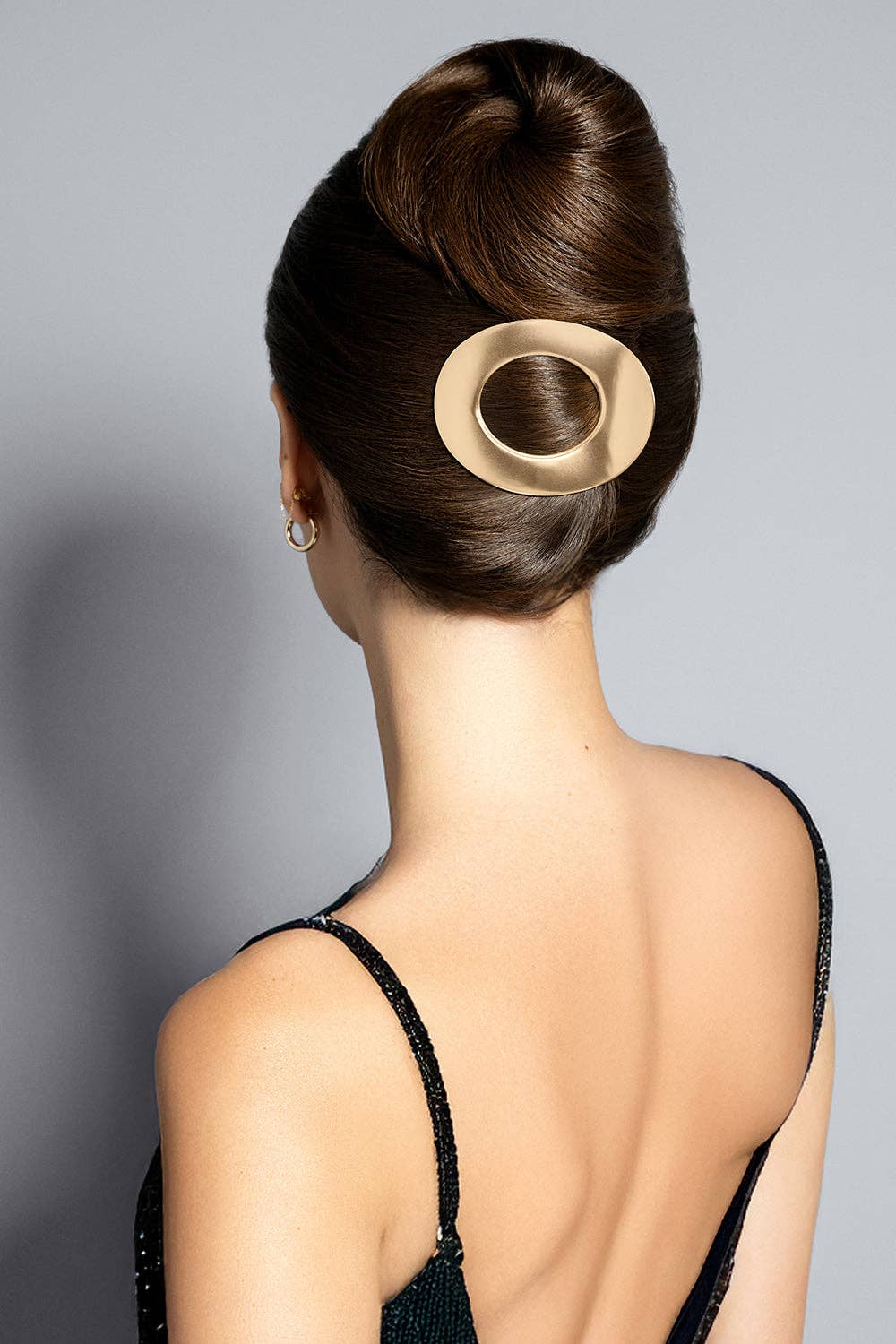 Gilded Flat Hair Clip in Gold