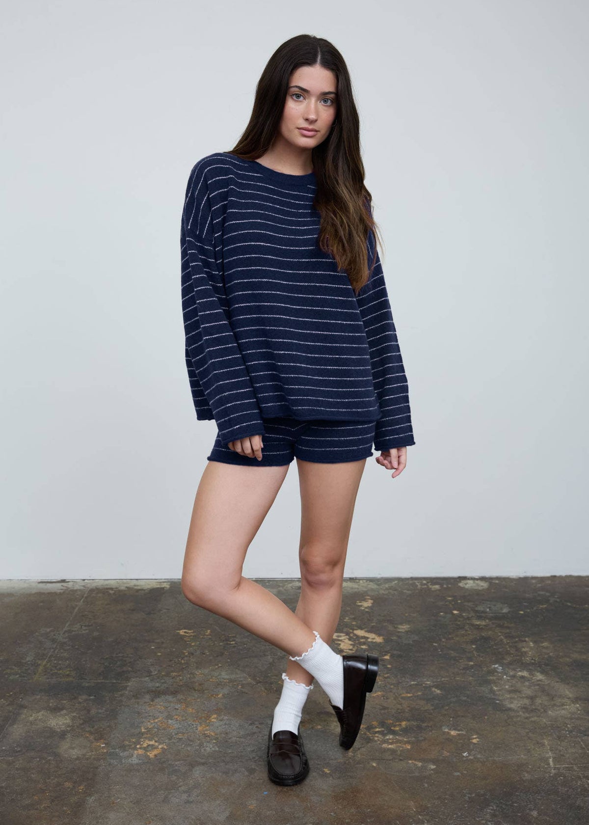 Naomi Navy Stripe Pullover Sweater