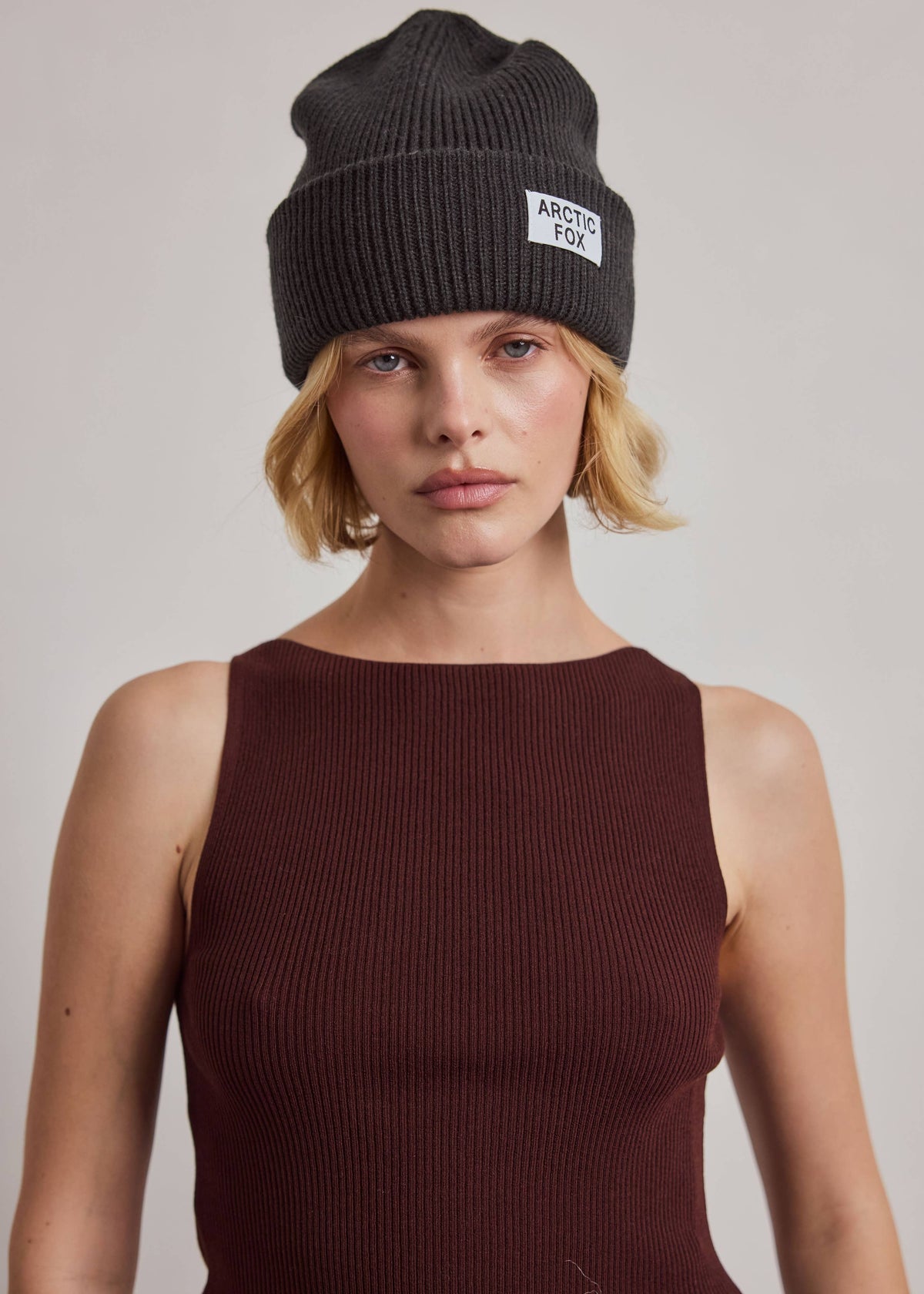 Arctic Fox Recycled Bottle Beanie in Black