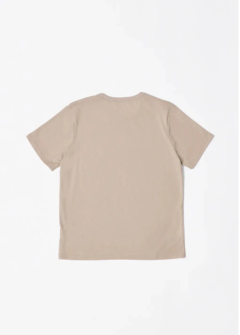 Charlotte 100% Cotton Classic Tee in Beige