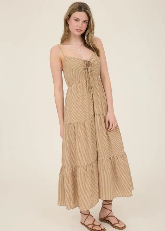 Lizzy Front Tie Maxi Dress