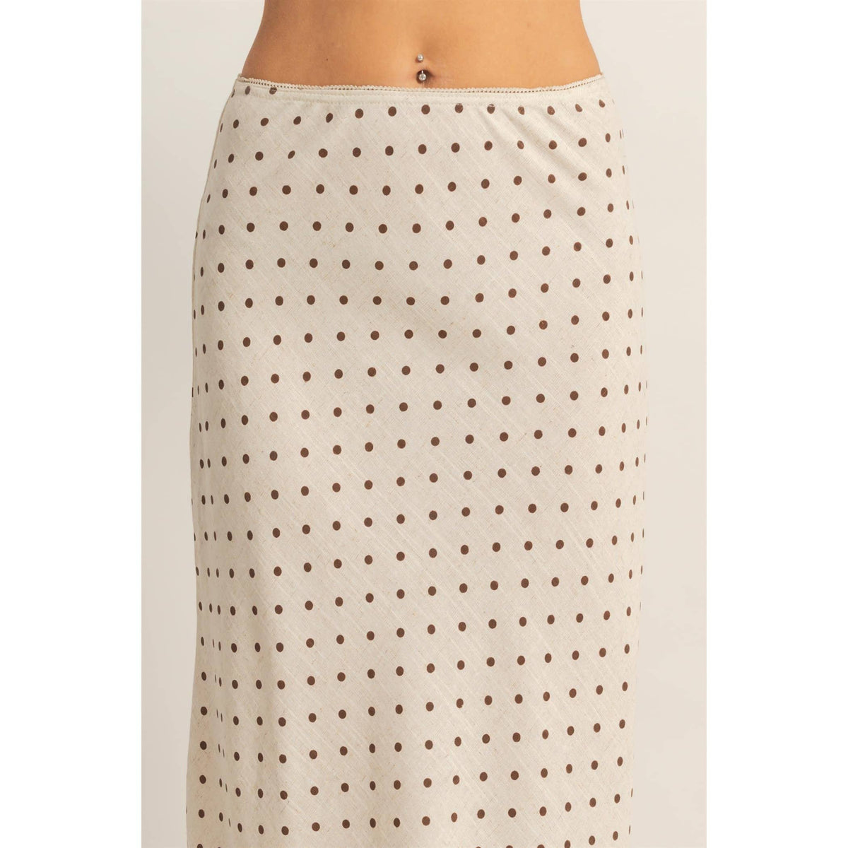 Paisley Polka Dot A-Line Skirt