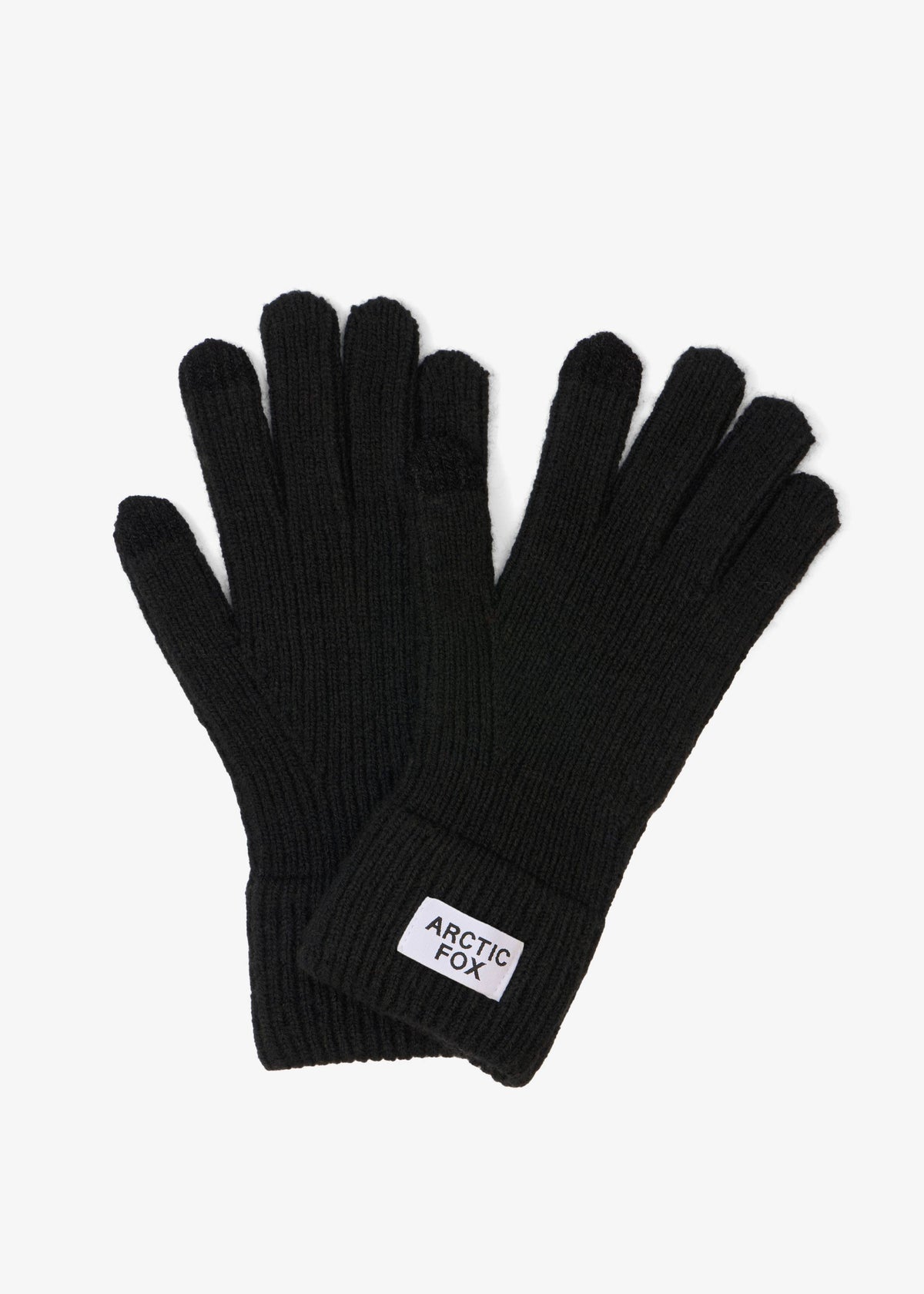 Arctic Fox Recycled Bottle Gloves in Black