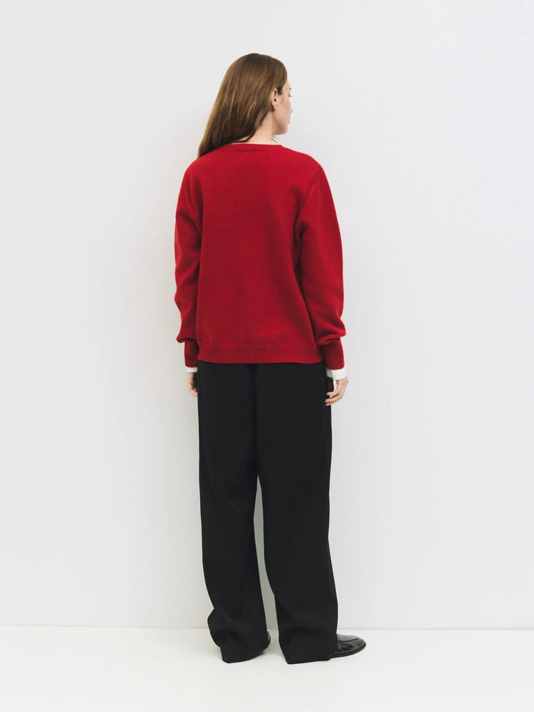 The Conrad Sweater in Red