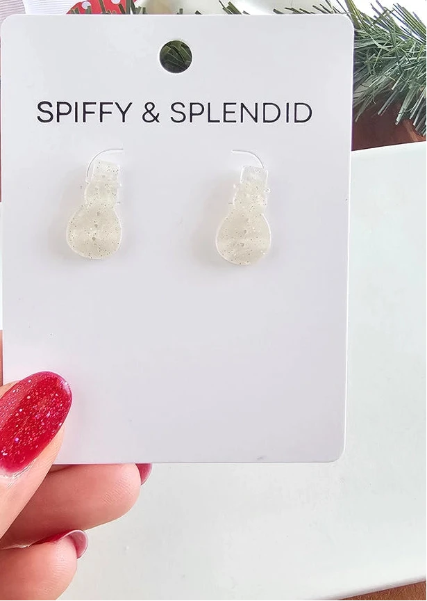 Snowman Stud Earrings