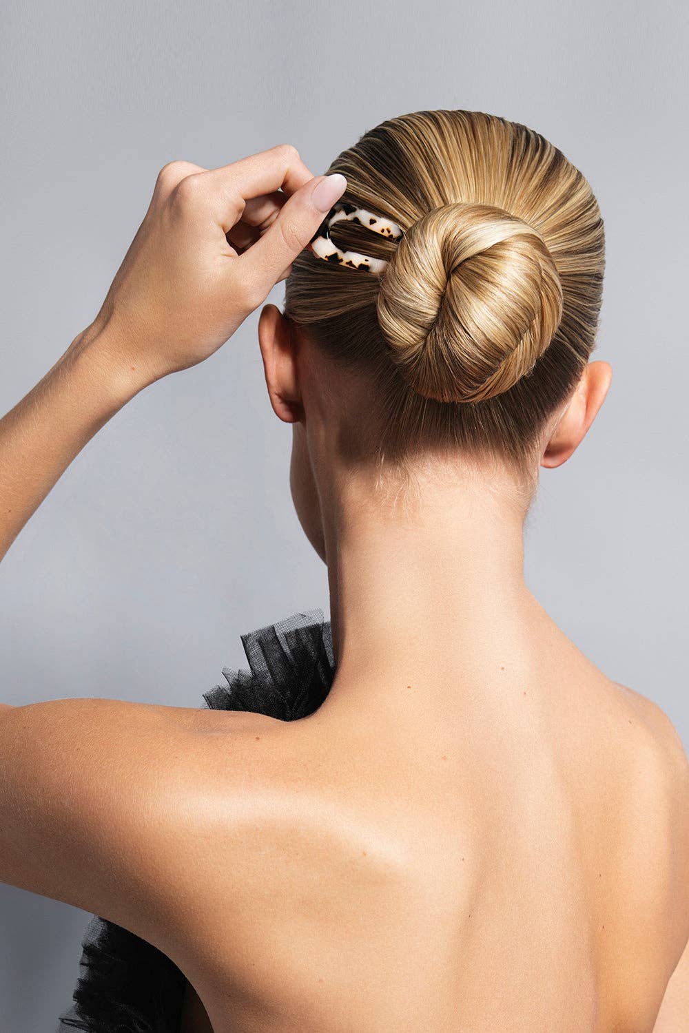 Sleek French Hair Pin in Tortoise