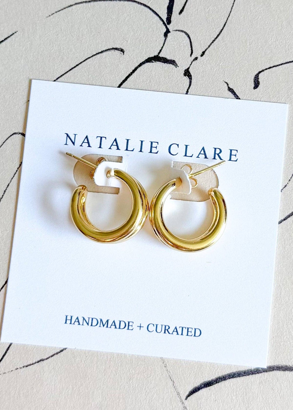 Natalie Clare Cici Double Hoop