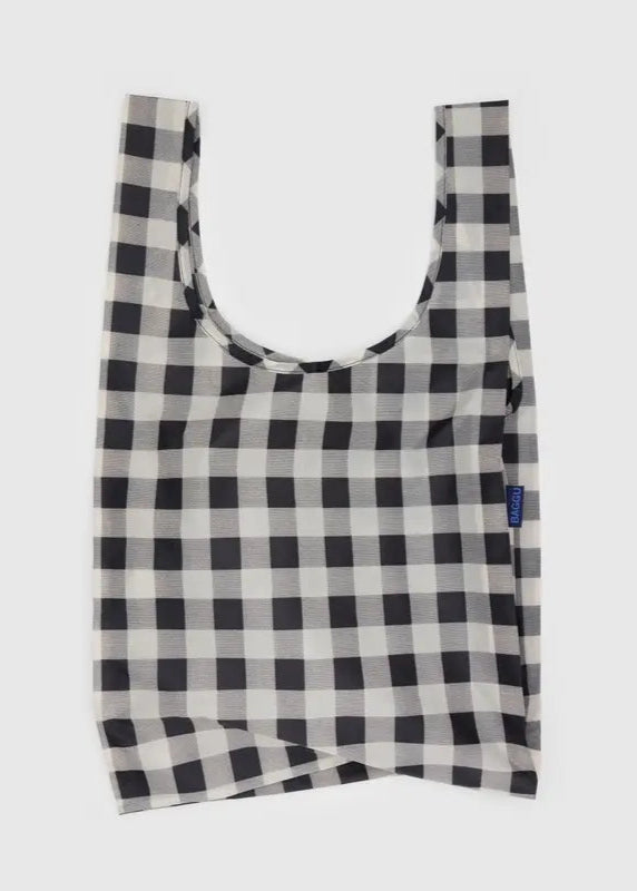 BAGGU Standard Baggu in Black & White Big Check