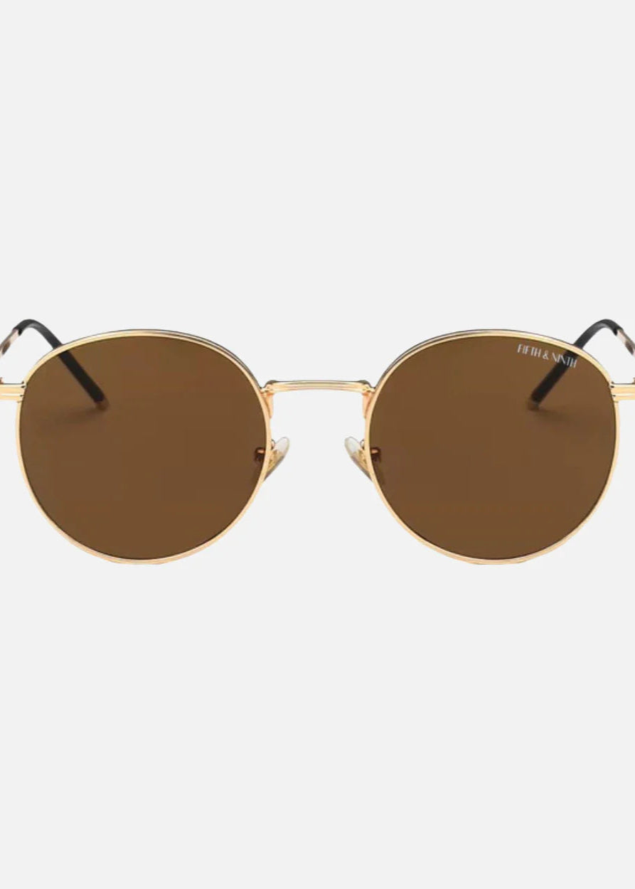 Fifth & Ninth Jackson Sunglasses in Brown/Gold