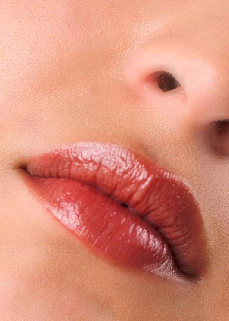 La Crique Tinted Lip Balm &amp; Moisturizing Blush in Brown Red