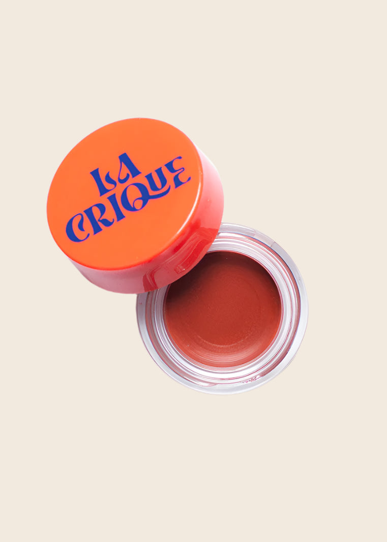 La Crique Tinted Lip Balm &amp; Moisturizing Blush in Brown Red