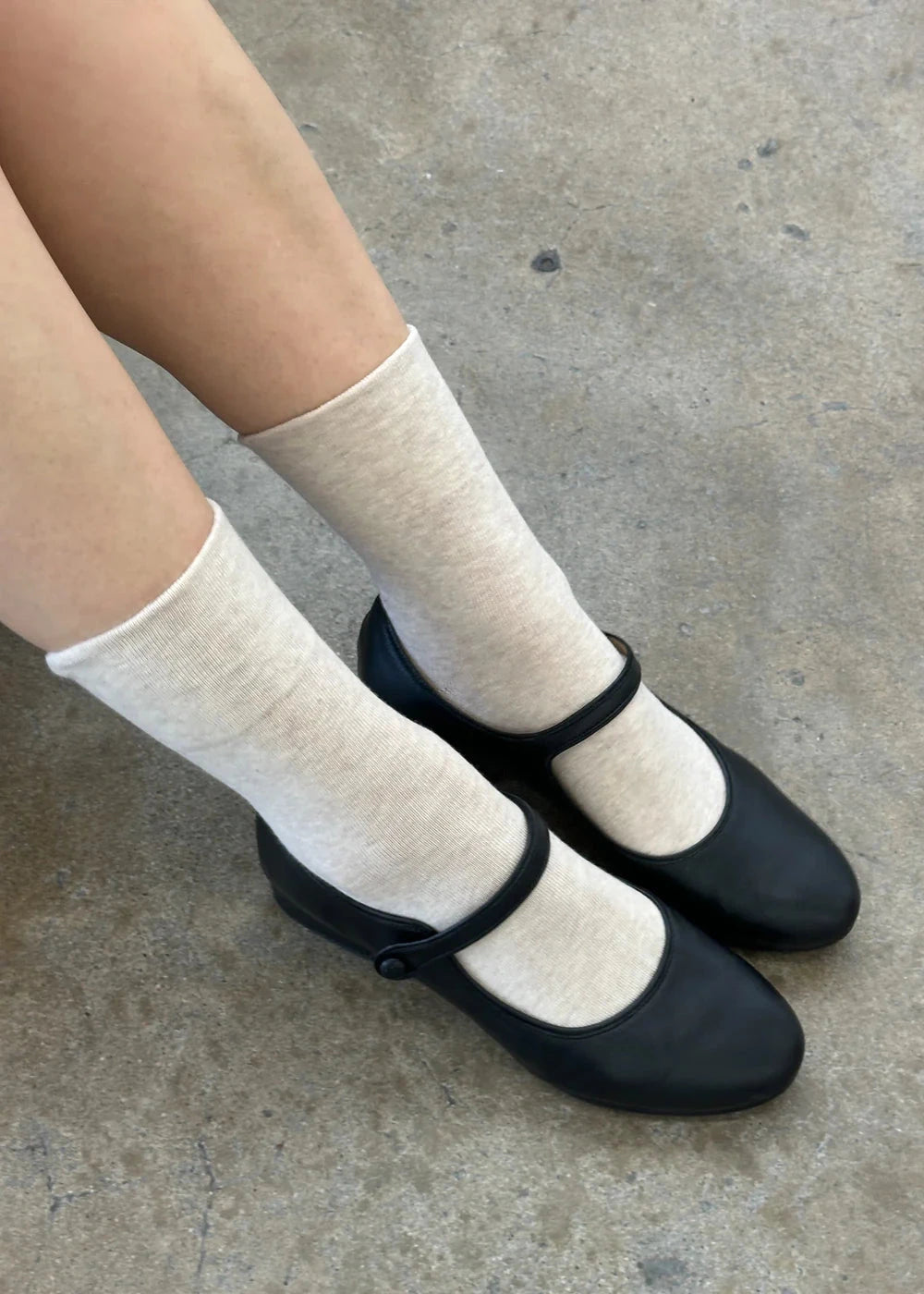 Le Bon Shoppe Sneaker Socks in Oatmeal