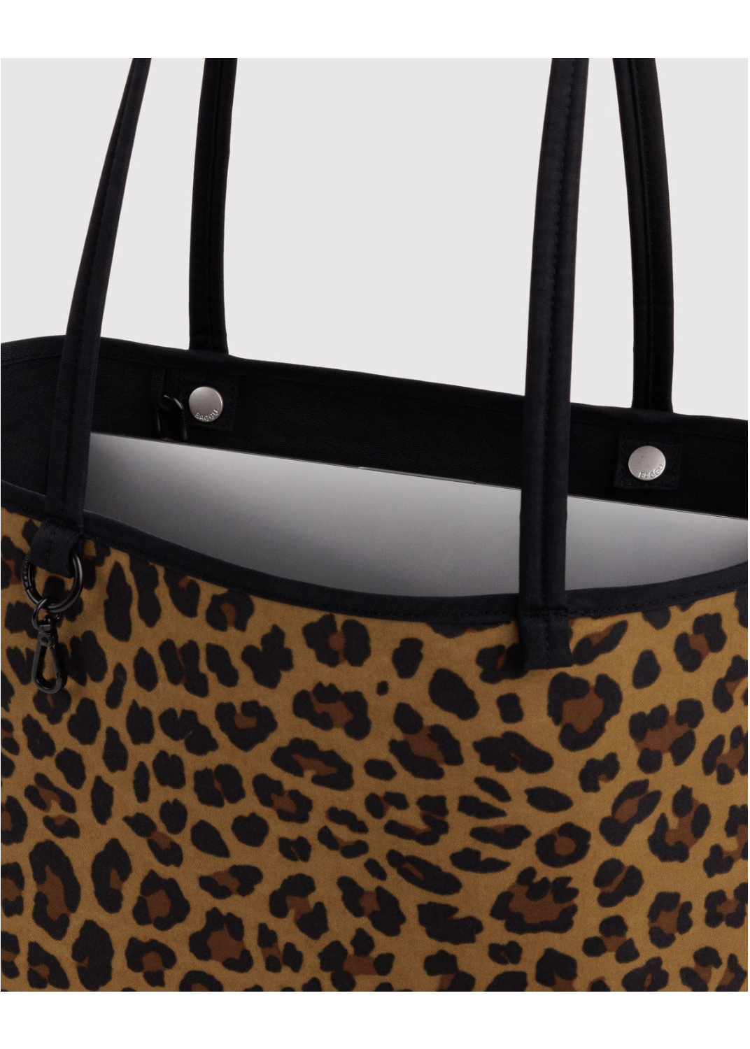 Baggu Nylon Reversible Tote in Leopard Mix