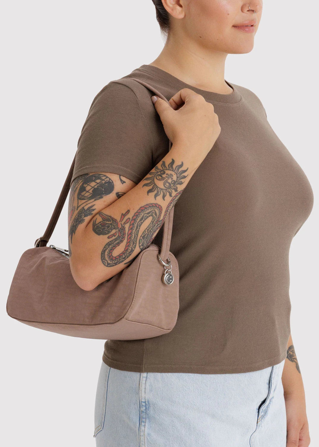 Baggu Nylon Loaf Bag in Toasted Amond