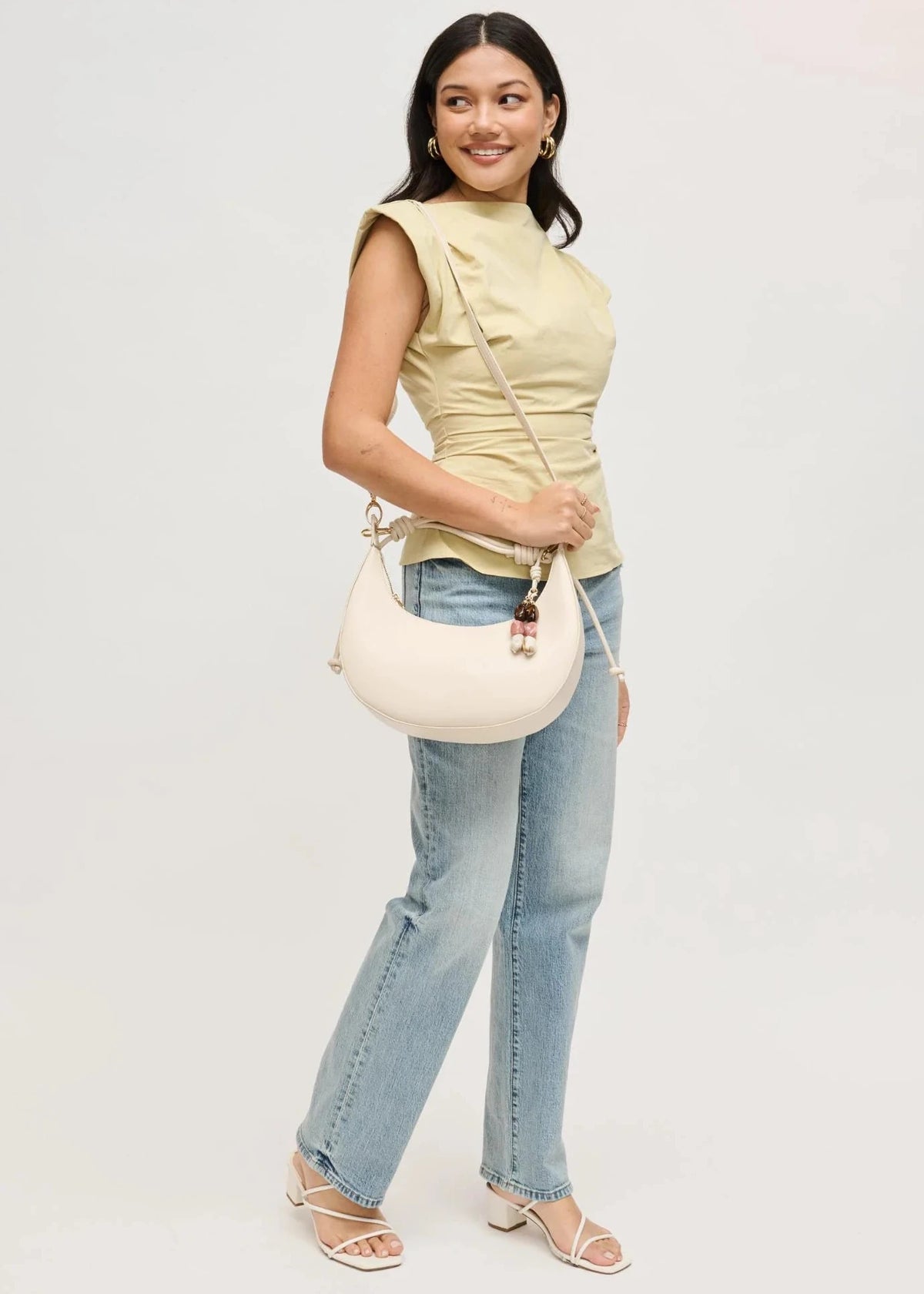 Emilia Hobo in Cream