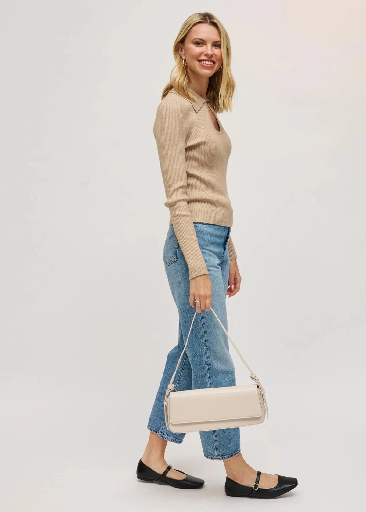 Sorella Shoulder Bag in Oatmilk