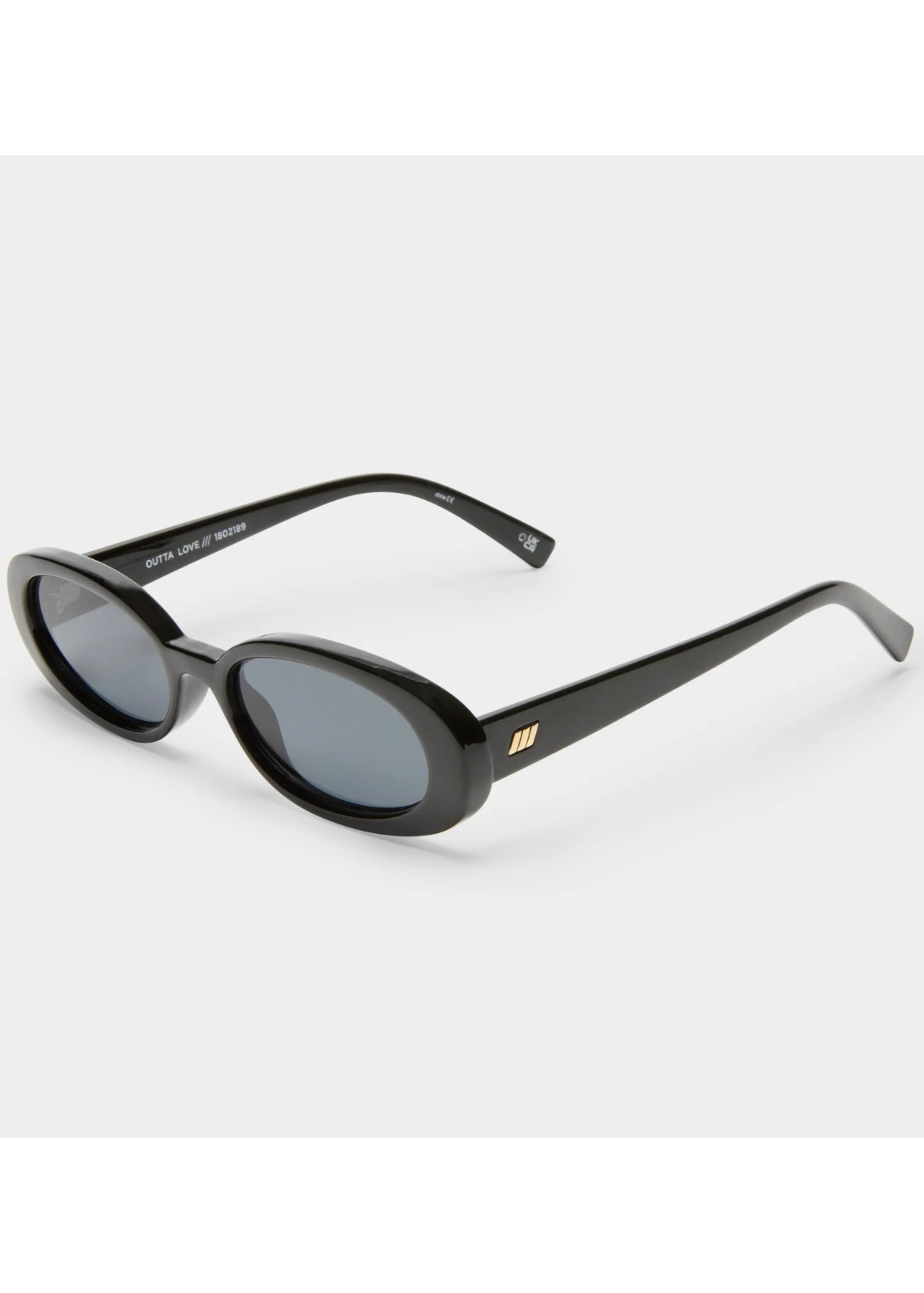 Le Specs Outta Love Sunglasses in Black Smoke