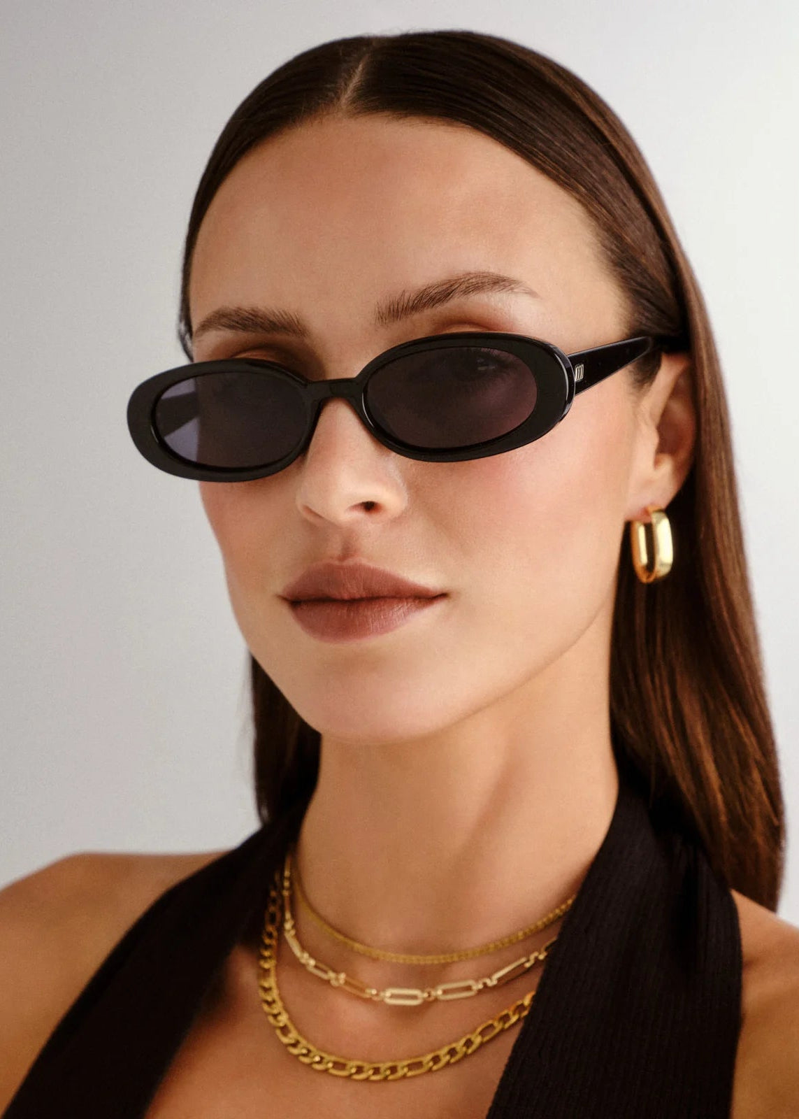Le Specs Outta Love Sunglasses in Black Smoke