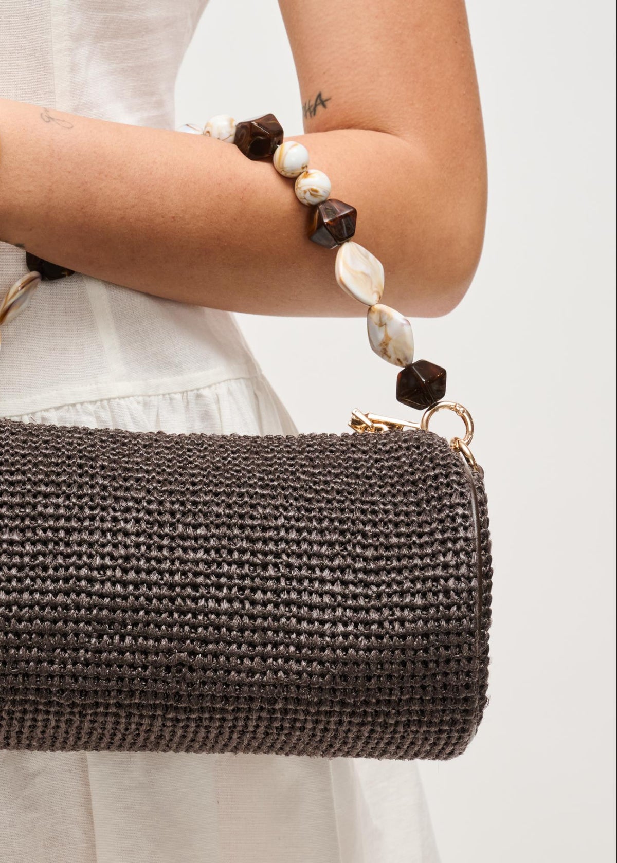 Urban Expressions Rachel Straw Purse in Chocolate