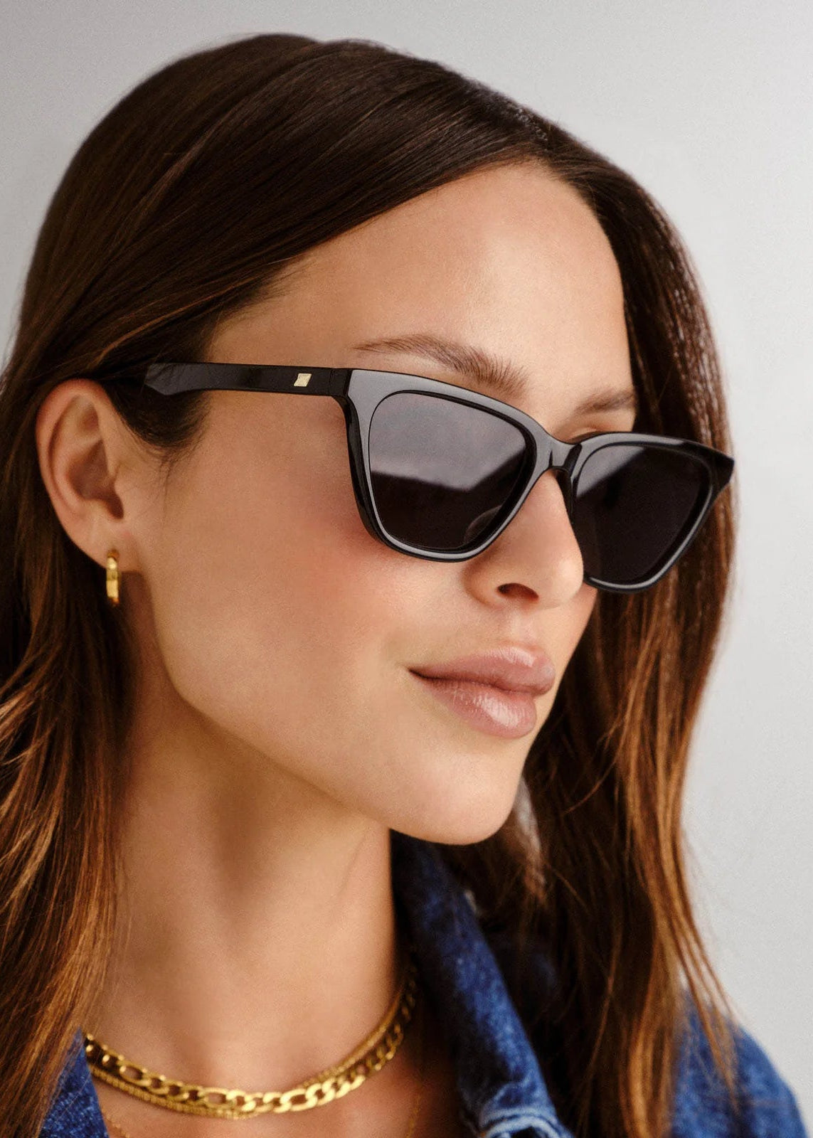 Le Specs Unfaithful Sunglasses in Black Smoke