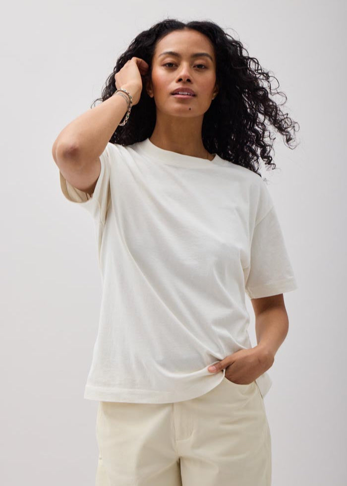 Richer Poorer Relaxed Everyday Tee in Bone