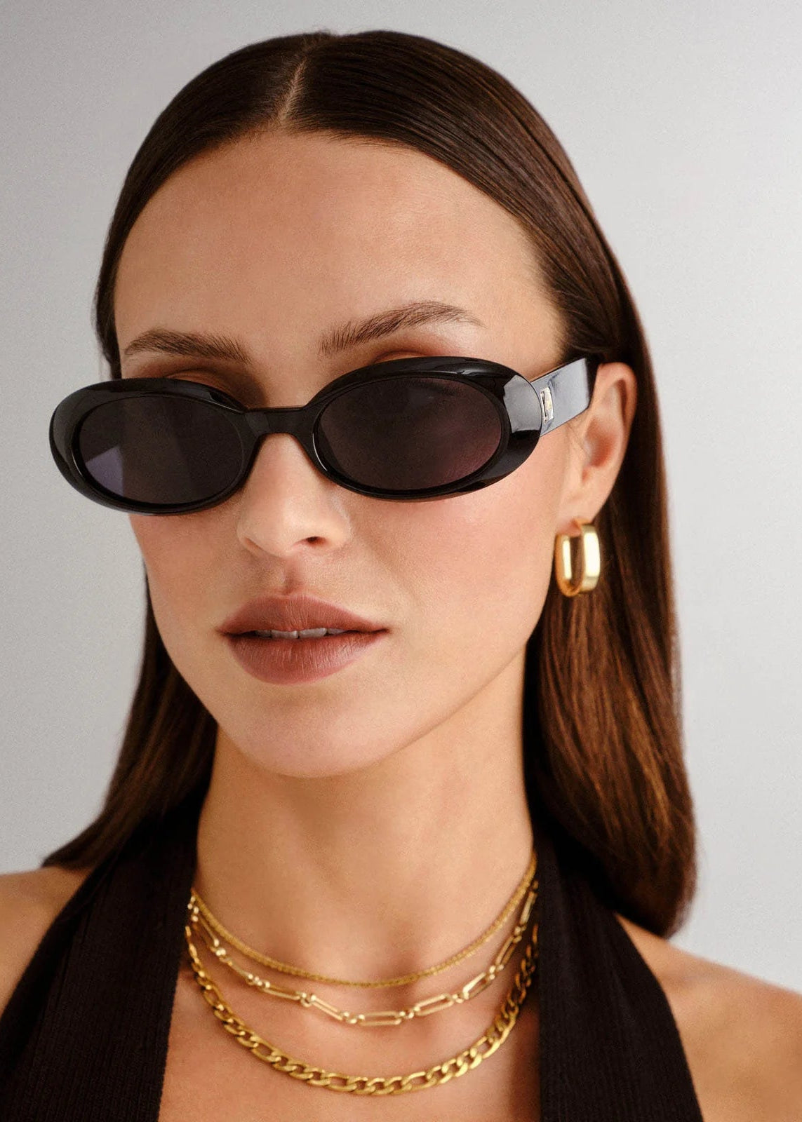 Le Specs Work It Sunglasses in Black