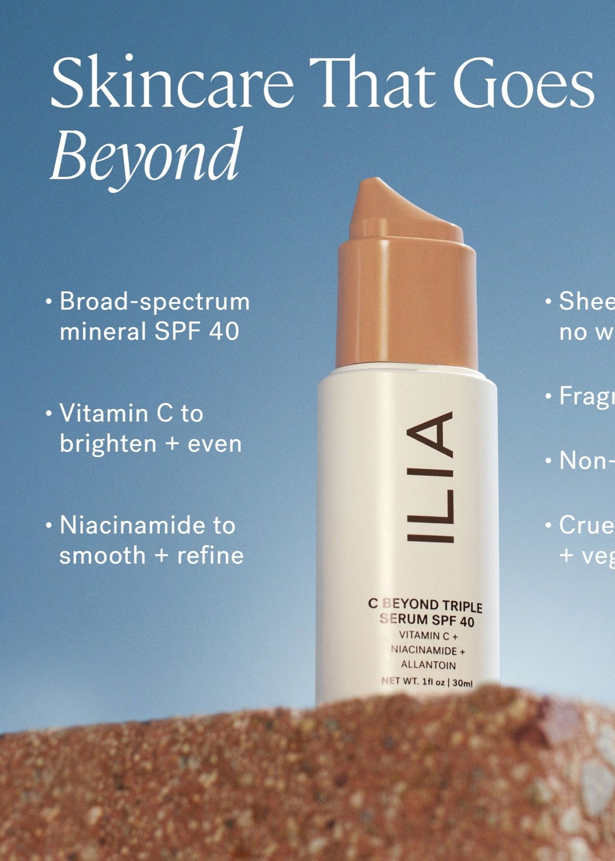 C Beyond Triple Serum SPF 40 Mineral Sunscreen with Vitamin C