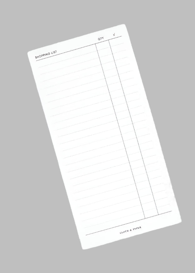 Shopping List Notepad